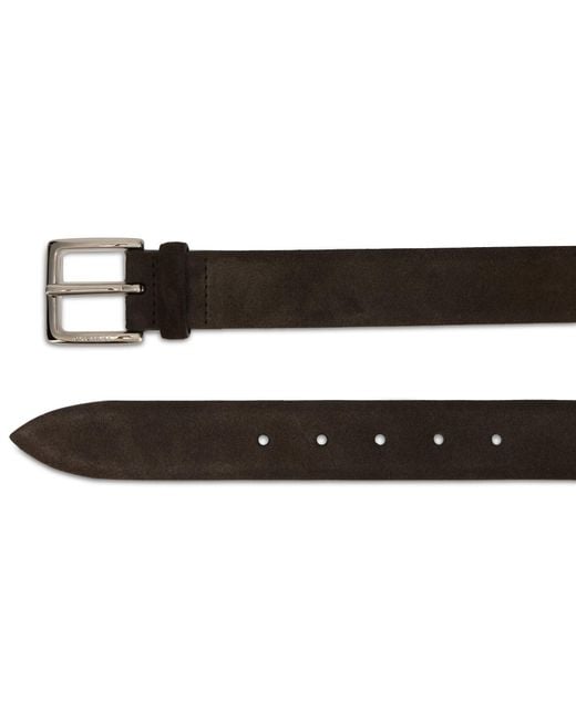 Orciani Gray Leather Belt for men