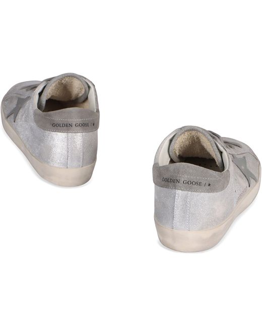 Golden Goose Deluxe Brand Metallic Sneakers Low-Top Super Star