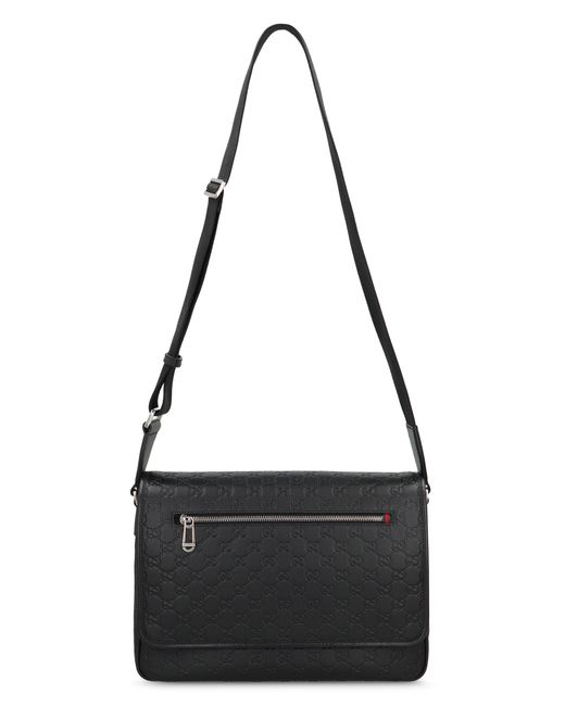 Gucci Gray Shoulder Bag Gg Emblem Media for men
