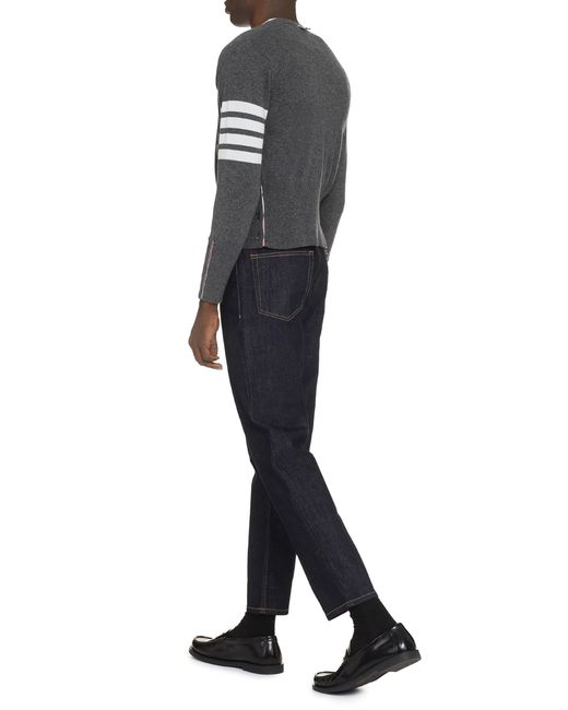 Thom Browne Black Cashmere Cardigan for men