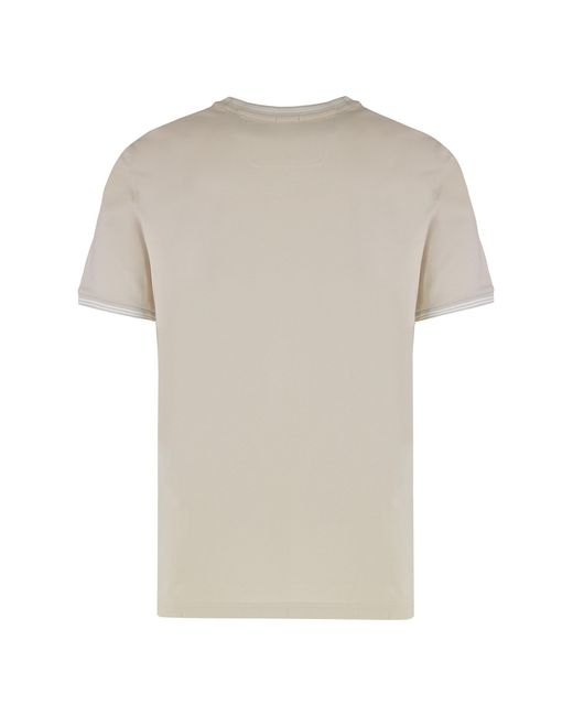 Boss White T-Shirt Made Of Elastic Cotton for men