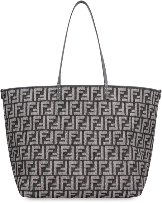 Fendi Gray Large Roll Shopper