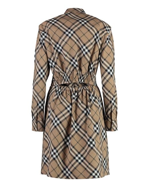 Burberry Natural Belted Shirtdress