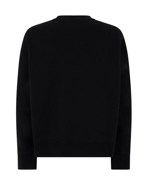 Golden Goose Deluxe Brand Black Cotton Crewneck Sweatshirt for men