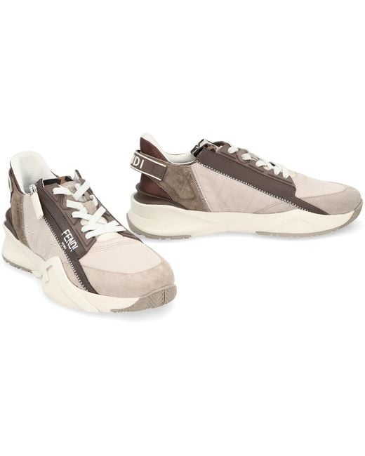 Fendi Brown Flow Nabuk Ff for men