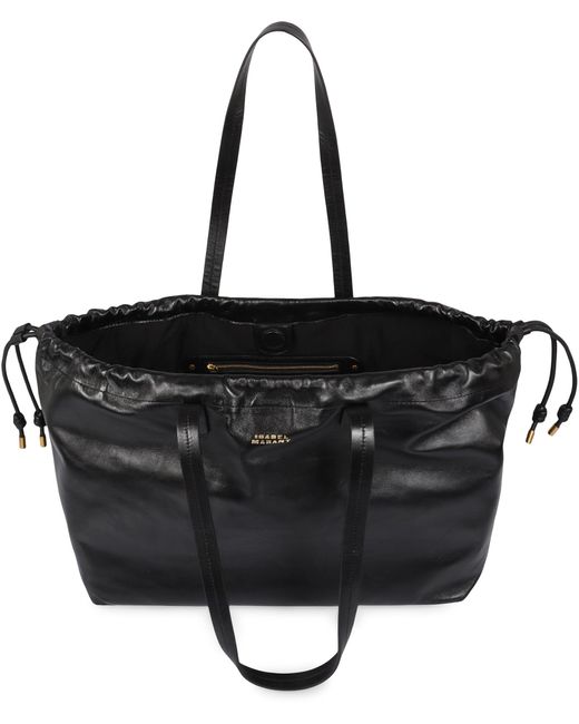 Isabel Marant Black Silven E/W Leather Tote