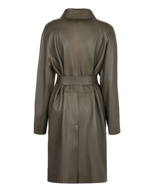 Fendi Gray Leather Jacket