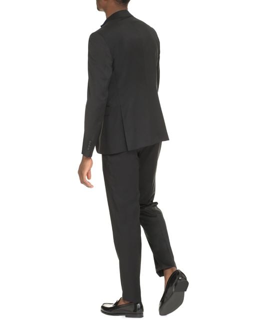 Tagliatore Black Virgin Wool Two-piece Suit for men