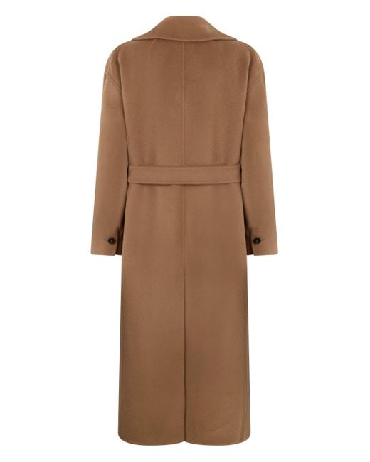 Max Mara Brown Dalila Wool And Cashmere Coat