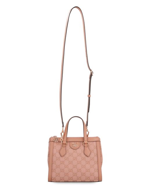 Gucci Pink Ophidia GG Small Tote Bag
