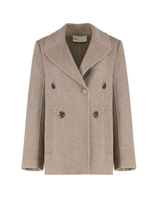Tory Burch Natural Wide Twill Jacket