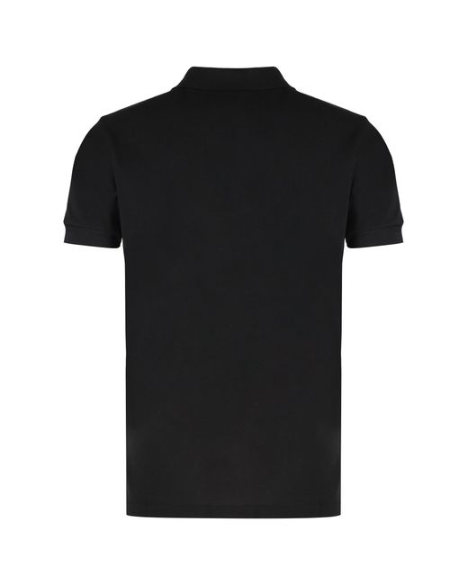 Tom Ford Black Cotton Blend Piqué Polo Shirt for men