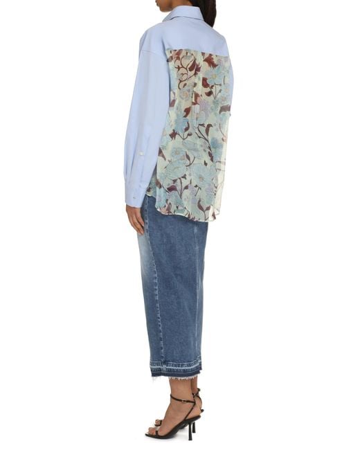 Stella McCartney Blue Oversized Shirt Shirts Light