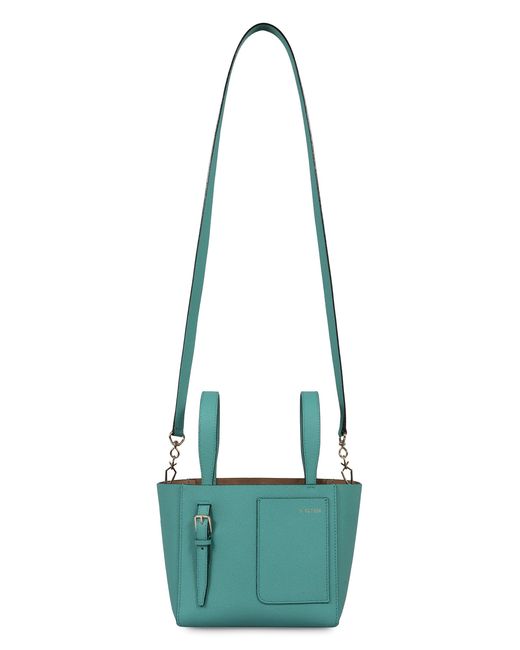 Valextra Green Soft Micro Bucket Bag