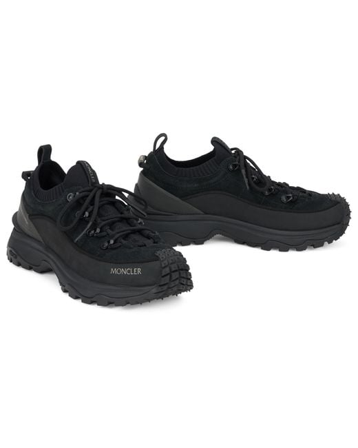 Moncler Black Sport Shoes With High Sole