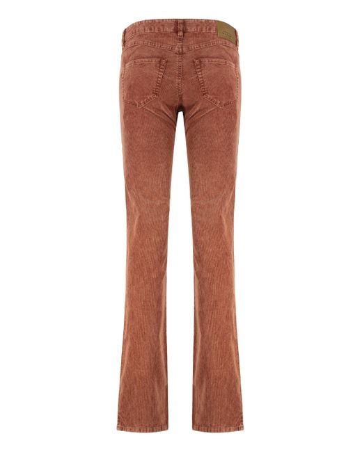 Pantaloni Leniya in velluto a coste di Isabel Marant in Brown
