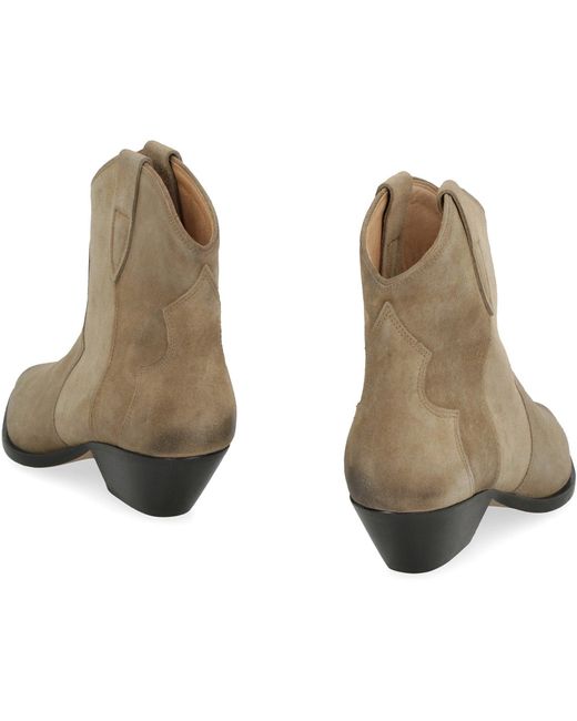 Isabel Marant Brown Suede Ankle Boots For
