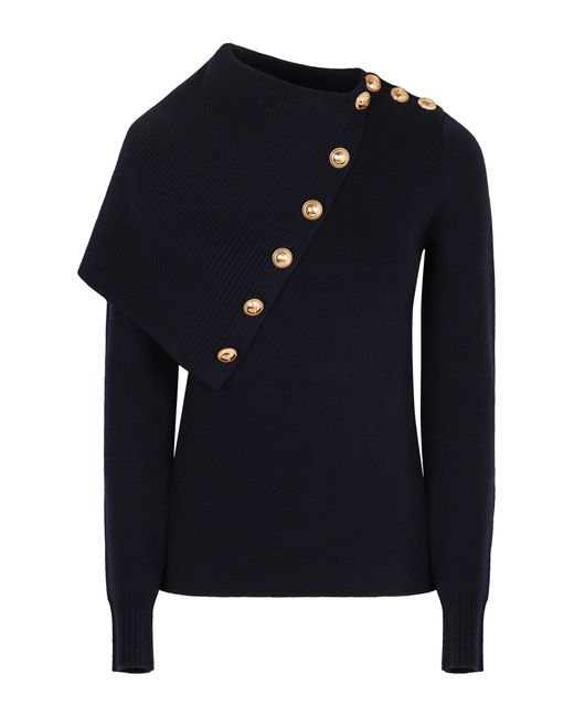 Rabanne Blue Merino Wool Sweater