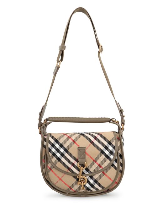 Burberry Natural B Clip Piccola Messenger Bag