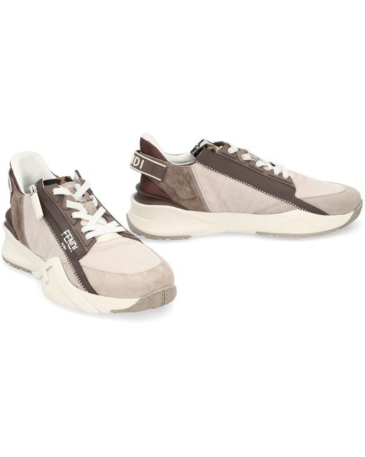 Fendi Brown Flow Nabuk Ff for men