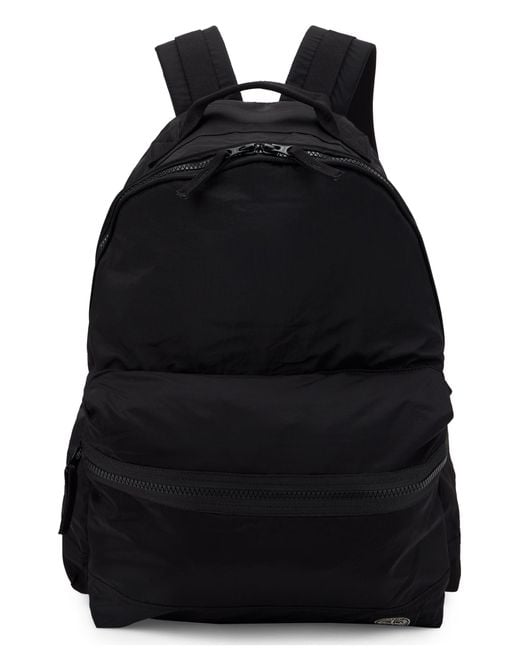 Stone Island Black Technical Backpack With Zip for men