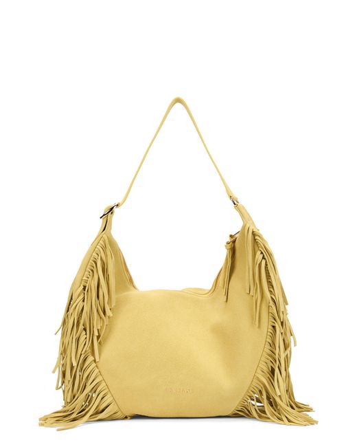 Orciani Metallic Isla Suede Bag With Fringes