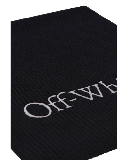 Off-White c/o Virgil Abloh Black Bookish Knit Scarf for men