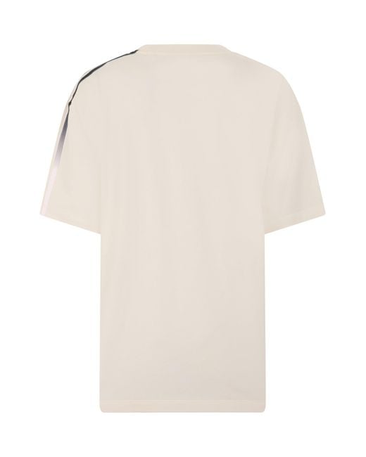 Y-3 White Short-Sleeve Shirt With Stripes for men