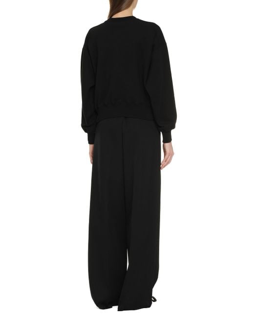 Valentino Garavani Black Wool Tailored Trousers