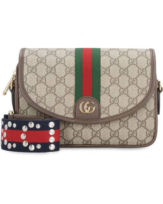 Gucci Gray Ophidia gg Supreme Fabric Shoulder Bag