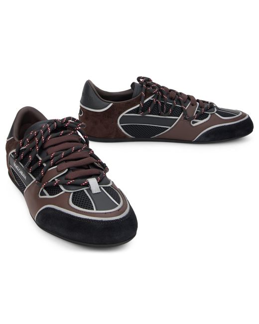 Dolce & Gabbana Black Sneakers With Suede Details for men