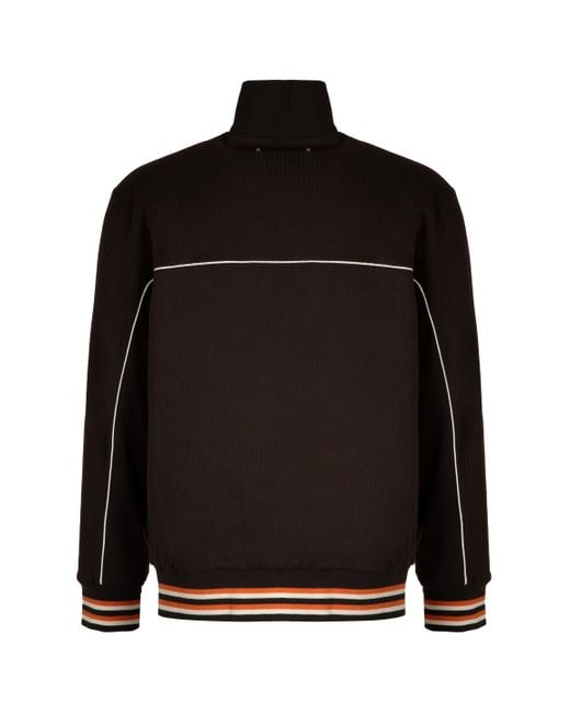 Golden Goose Deluxe Brand Black Otto Cotton Full-Zip Sweatshirt for men