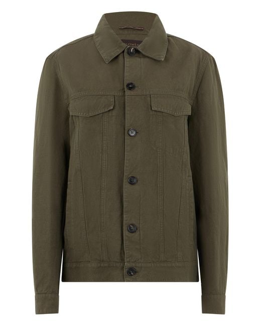 Slowear Green Cotton Jacket for men