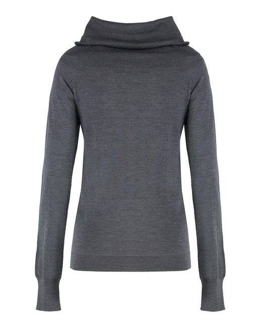 Stella McCartney Gray Bardot Neck Sweater