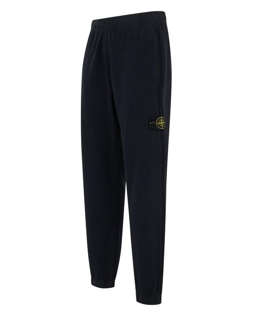 Stone Island Blue Comfortable Pants With Side Pocket