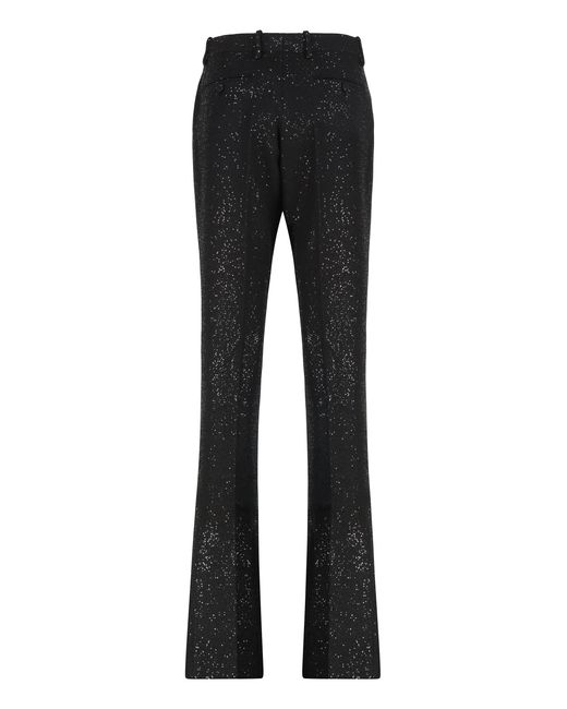 Tom Ford Black Tailored Straight Trousers