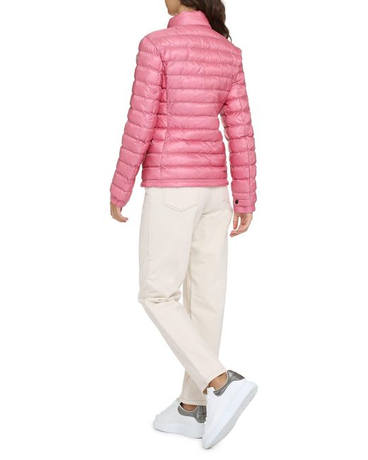 Moncler Pink Walibi Full Zip Down Jacket