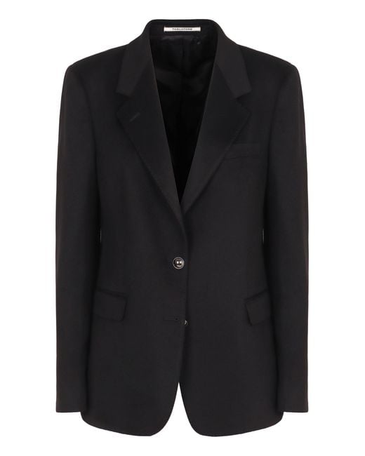 0205 Tagliatore Black Single-Breasted Jacket J-Paris