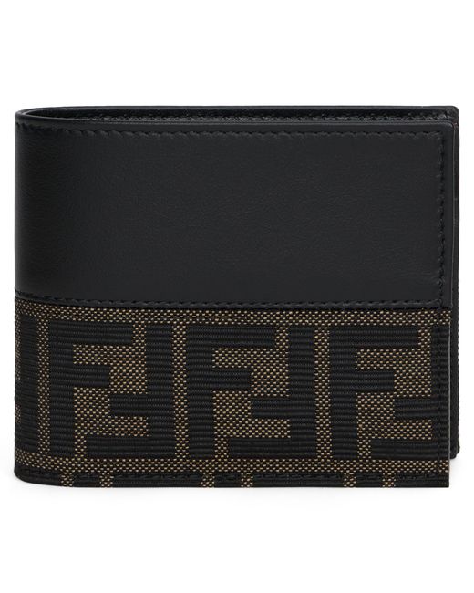 Fendi Black Wallet With Monogram for men