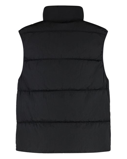 C P Company Black Full Zip Down Vest for men