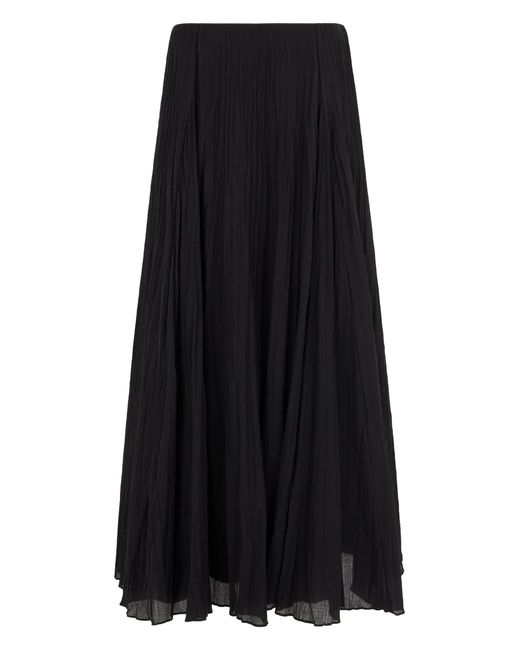 Vince Black Long Pleated Skirt