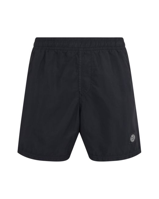 Stone Island Blue Bermuda Shorts for men