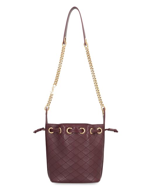 Borsa a secchiello Cassandre in pelle di Saint Laurent in White