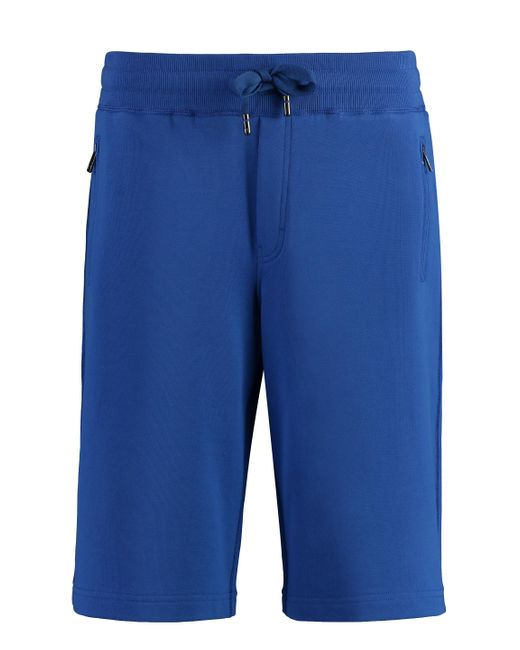 Dolce & Gabbana Blue Cotton Bermuda Shorts for men