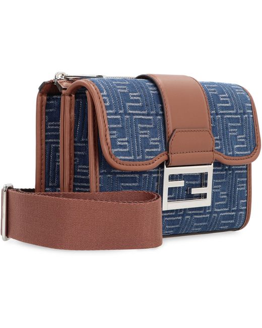 Borsa Baguette Double di Fendi in Blue da Uomo