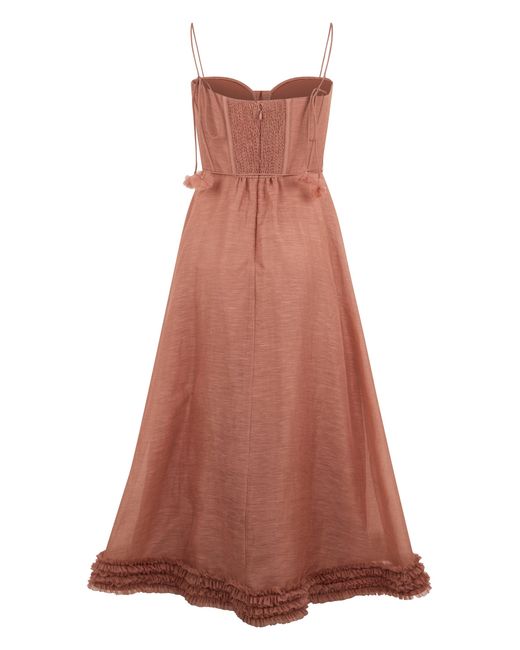 Zimmermann Brown Midi Dress
