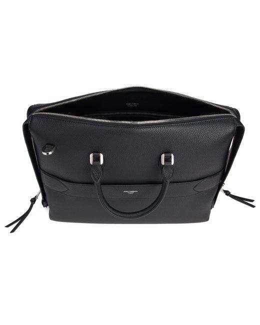 Dolce & Gabbana Black Leather Handbag for men