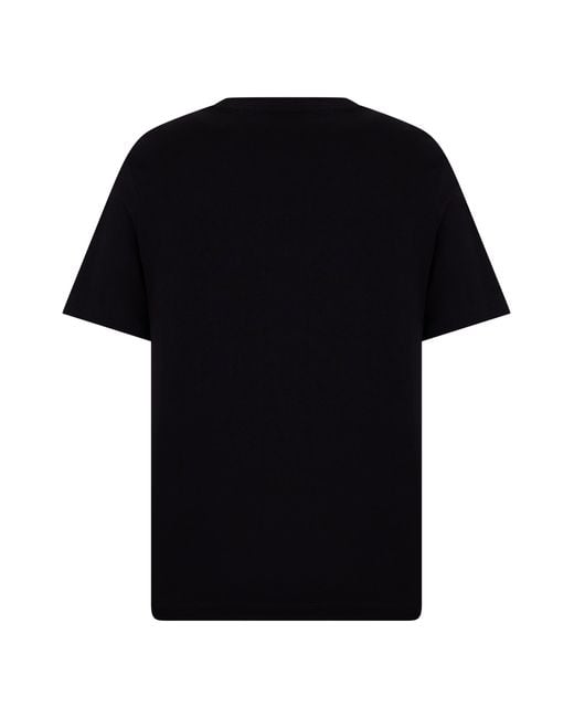 Boss Black Cotton T-Shirt With Print for men