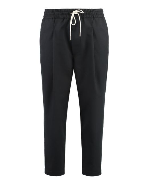 Drole de Monsieur Black Cropped Trousers for men