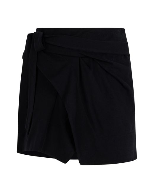 Isabel Marant Black Short Wrap